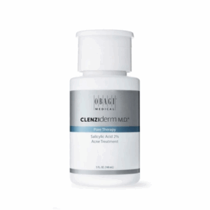 Obagi Medical CLENZIderm M.D. Pore Therapy, 5 fl. oz. (148 mL) bottle, featuring 2% salicylic acid acne treatment